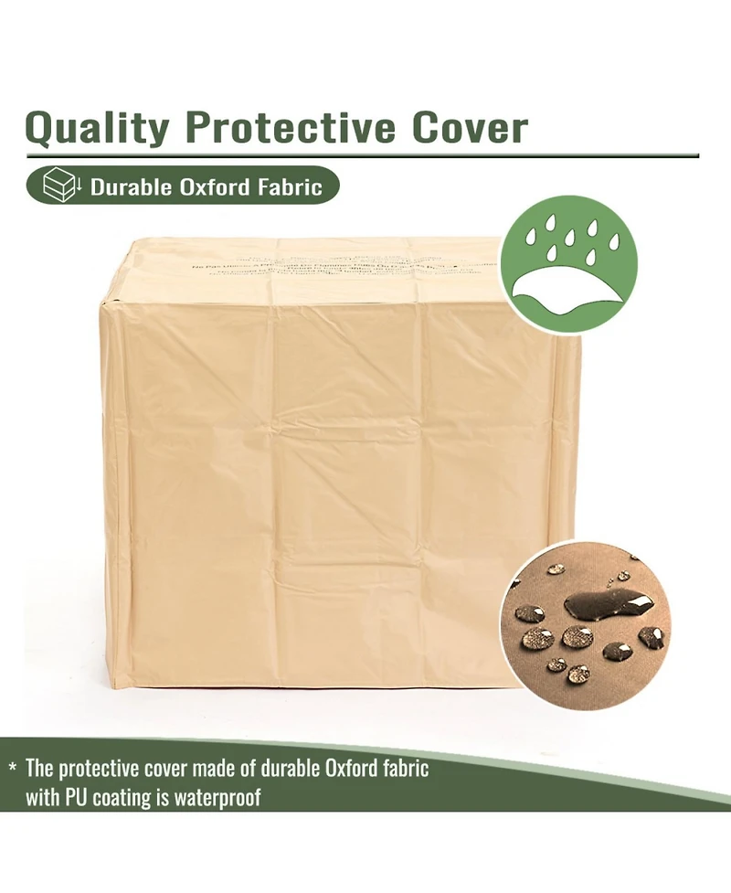 Streamdale Furniture 28" Propane Gas Fire Pit Table, 50000 Btu Square Steel Fire Pit