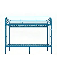 Streamdale Furniture Metal Twin Over Twin Bunk Bed with 2 Ladders