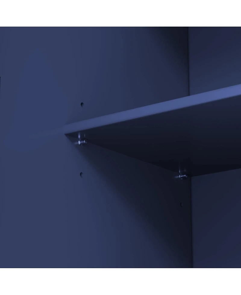 Streamdale Furniture77inch Farmhouse Kitchen Pantry Cabinet with 3 Adjustable Shelves, 8 Door Shelves, 3 Drawers