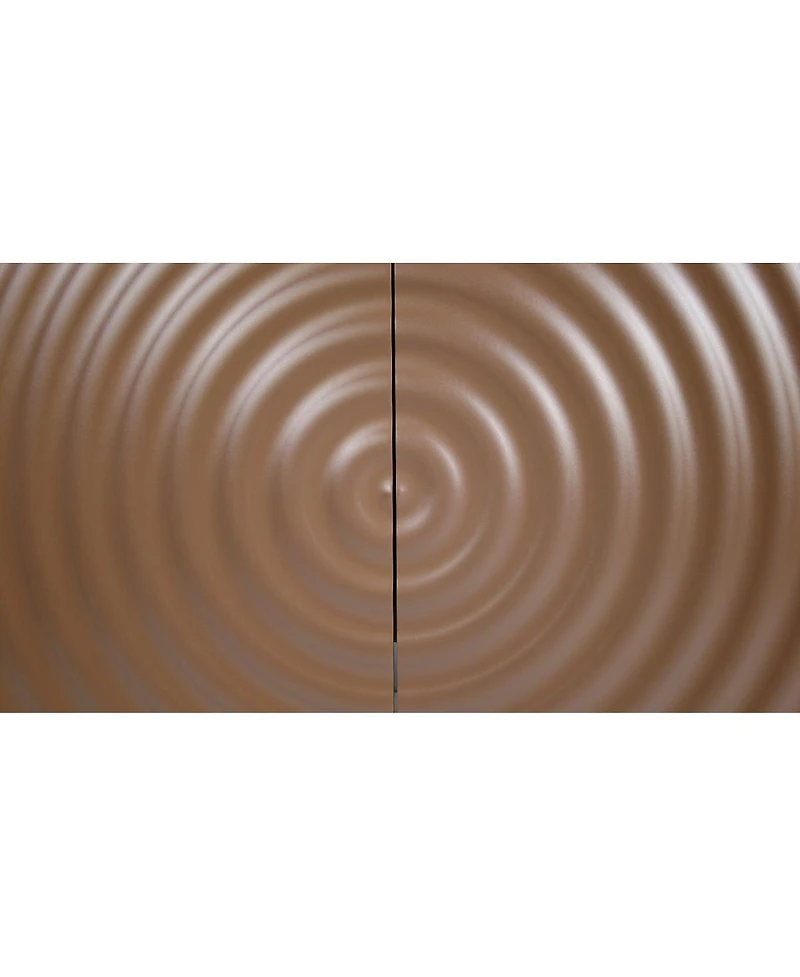 Streamdale Furniture Unique 3D wave texture sideboard with marble-like countertop