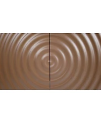 Streamdale Furniture Unique 3D wave texture sideboard with marble-like countertop