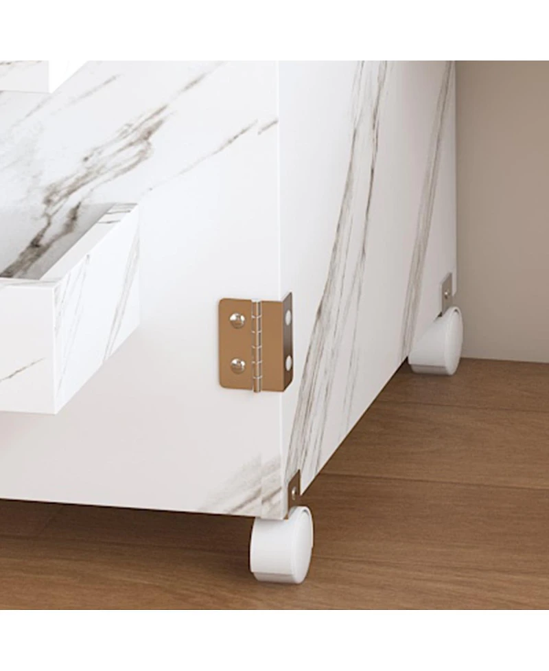 Streamdale Furniture Streamdale Foldable Sewing Machine Table with Storage