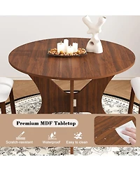 Streamdale Furniture 43" Folding Dining Table Set w/ 2 Chairs