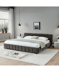 Streamdale Furniture California King Upholstered Bed with Storage Drawer