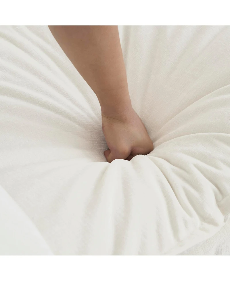 Lovmor Chenille 2 Seat L shaped Sectional Sofa with Footrest Ottoman