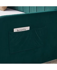 Streamdale Twin Daybed with Trundle, Sofa Bed, Emerald