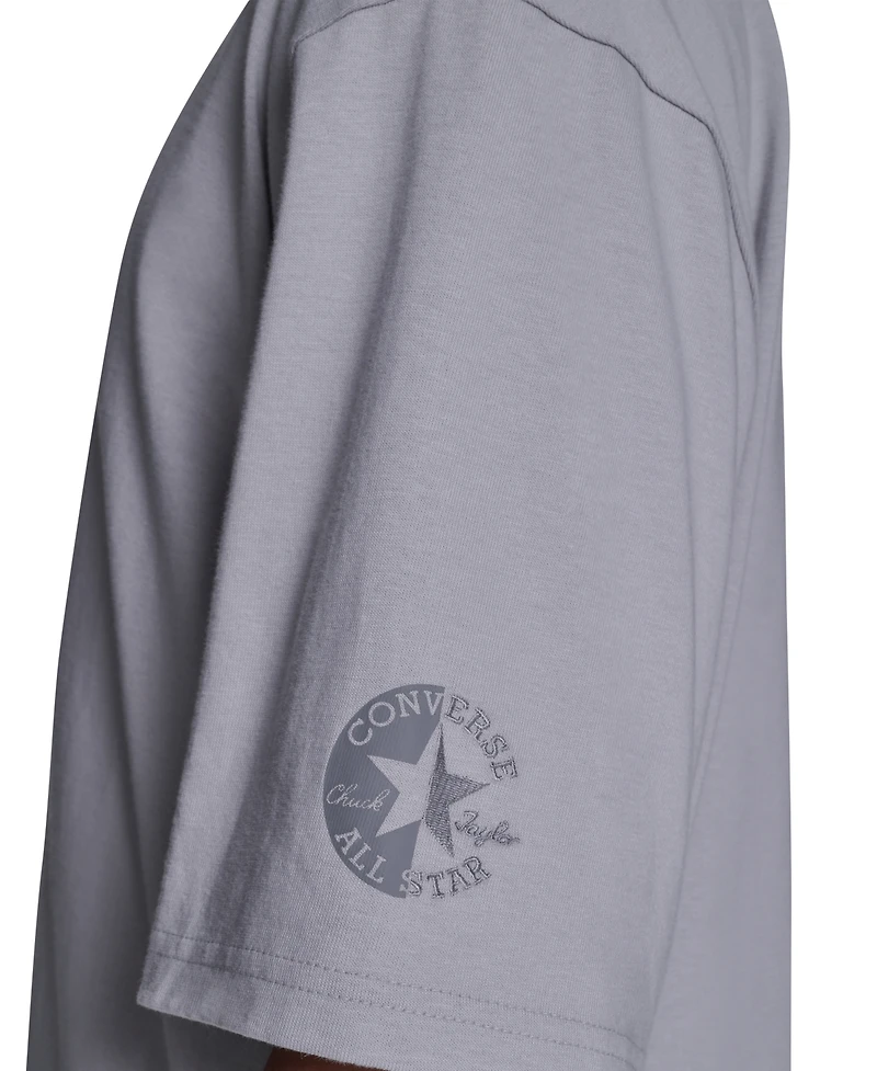 Converse Men's Short-Sleeve Mock Neck T-Shirt