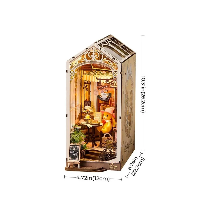 Flash Popup Diy 3D Book Nook Kit: Holiday Cafe 171 pieces