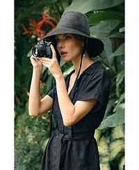Brunna.co The Meg Jute Straw Hat In Black