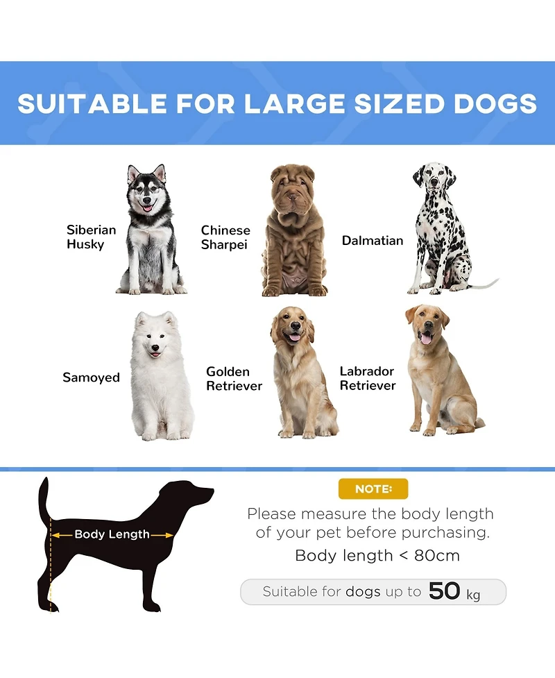 Zeus & Ruta 48"×36" Portable Elevated Pet Cot