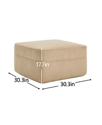 Streamdale Furniture Cloud Boneless Sofa: Plush Corduroy, Unmatched Comfort, Easy Setup