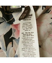 Pre-Owned Roberto Cavalli Women's Black Floral Print Silk Blouse