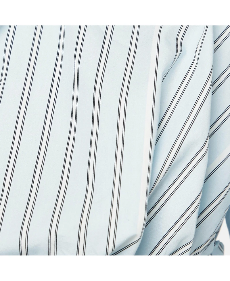 Pre-Owned Jacquemus Women's La Casa Blue/white Stripe Cotton Shirt