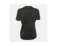Pre-Owned Versace Women's Black Medusa Embroidered Jersey T-Shirt