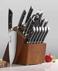 Cangshan Helena Series Steel 17-Pc. Knife Block Set