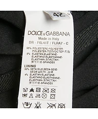 Pre-Owned Dolce & Gabbana Women's Black Sequin Embellished Tulle Ruched Strapless Mini Dress