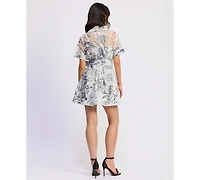 En Saison Women's Cyrus V-Neck Mini Dress