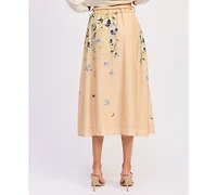 En Saison Women's Carrera A-Line Midi Skirt
