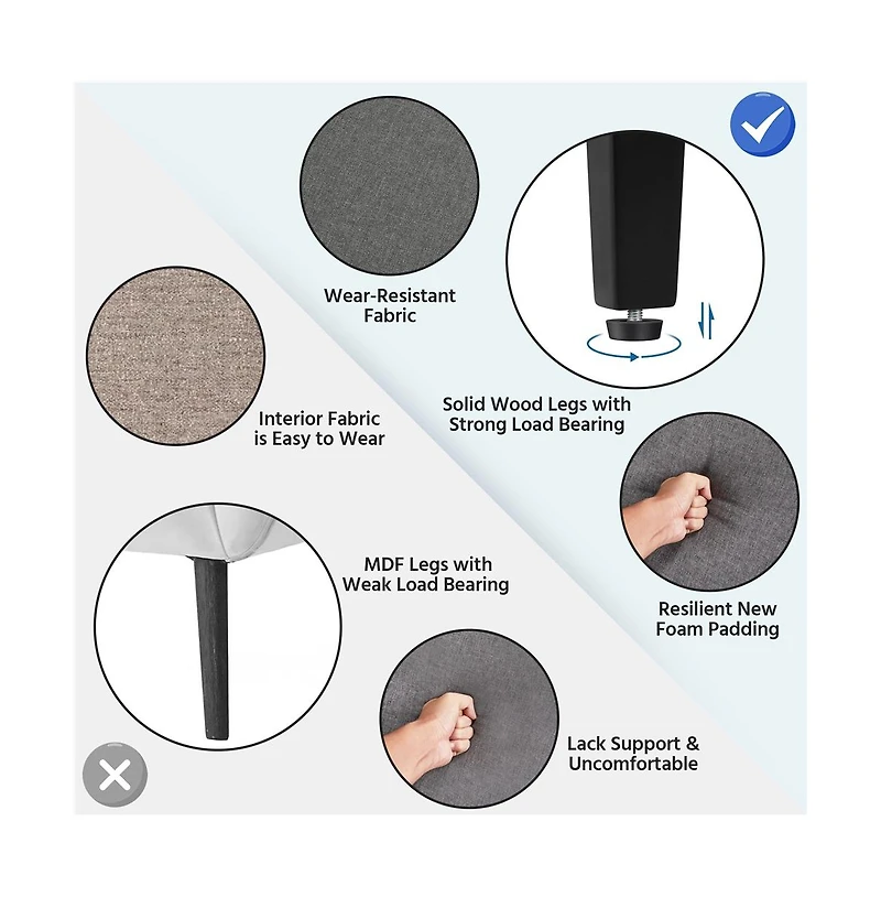 Yaheetech Modern Accent Chair Upholstered Single Sofa