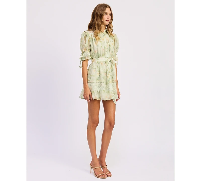 En Saison Women's Paloma Short-Sleeve Mini Dress