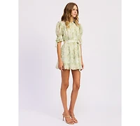 En Saison Women's Paloma Short-Sleeve Mini Dress