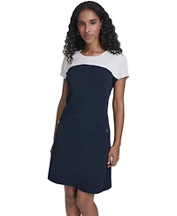 Tommy Hilfiger Women's Cap-Sleeve Shift Dress