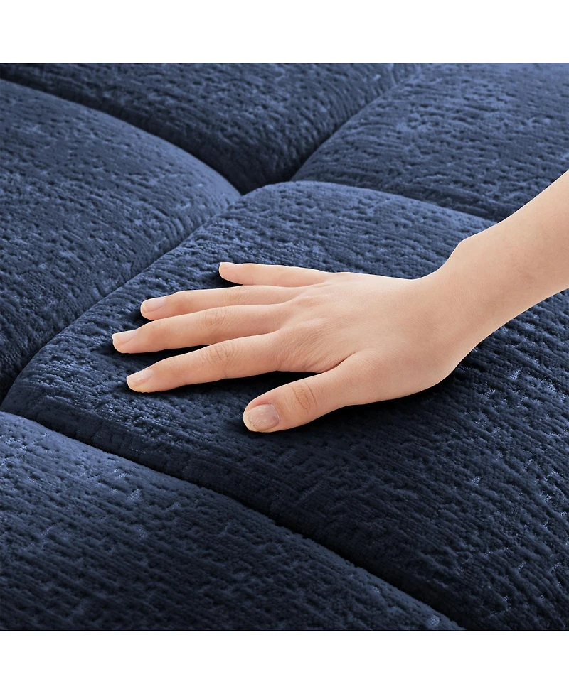 Streamdale Furniture Stylish Chenille Sofa with Ottoman - Comfortable & Flexible Configuration