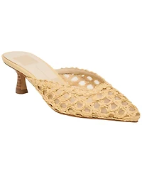 Dolce Vita Women's Cleo Loop Raffia Kitten Heel Mule Pumps