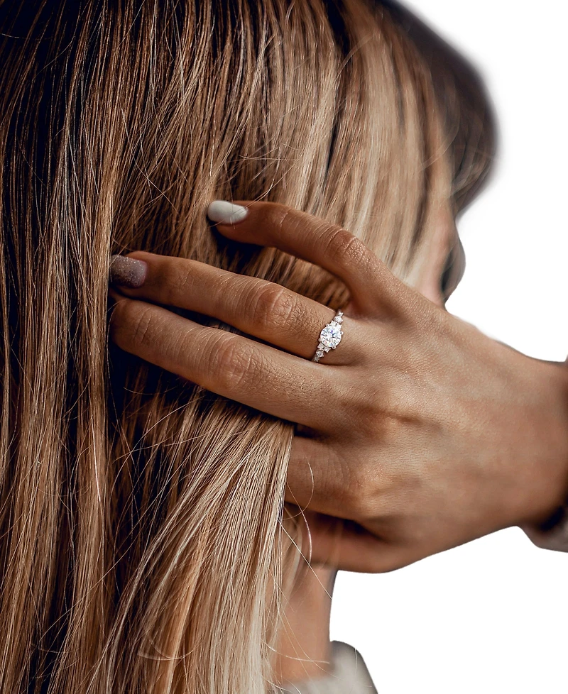 Macy's Moissanite (1 ct. t.w.) Ring in Sterling Silver