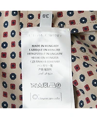 Pre-Owned Stella Mccartney Women's Beige Geometric Print Emily Long Coat