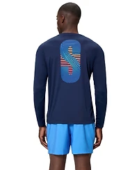 Speedo Men's Long-Sleeve Graphic Swim T-Shirt
