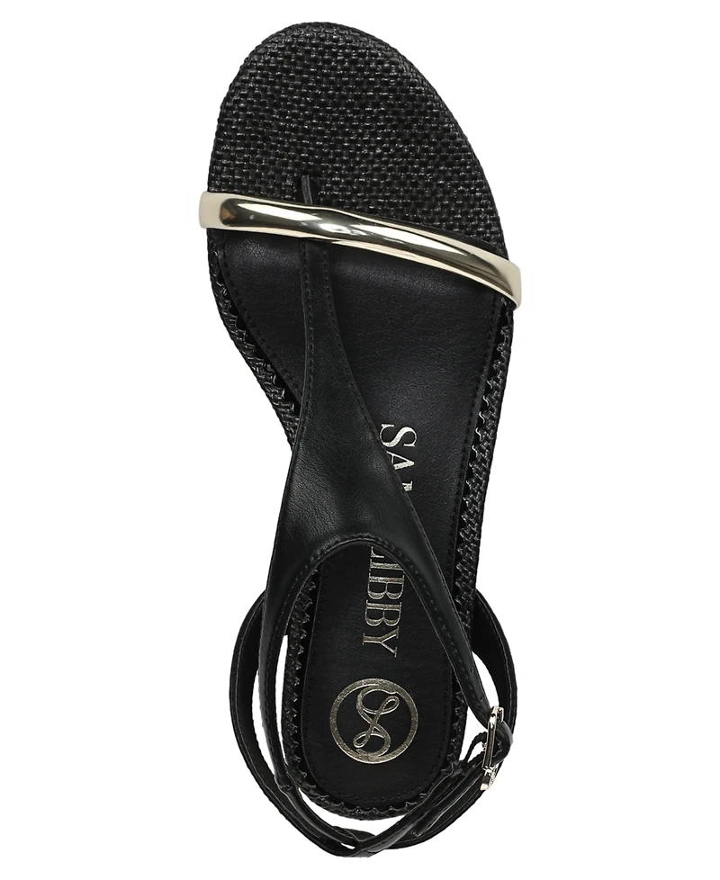 Sam and Libby Women's Hayden T Strap Flat Sandals