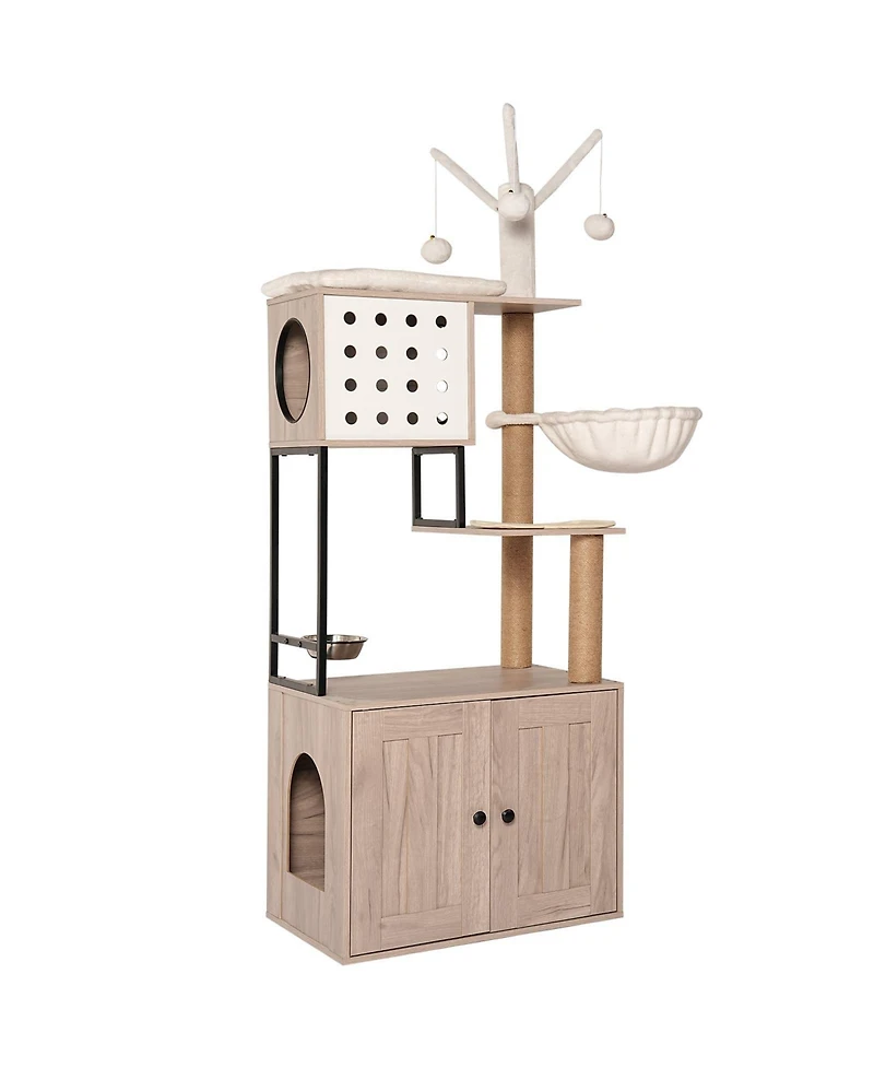 Zeus & Ruta Gray Cat Tree