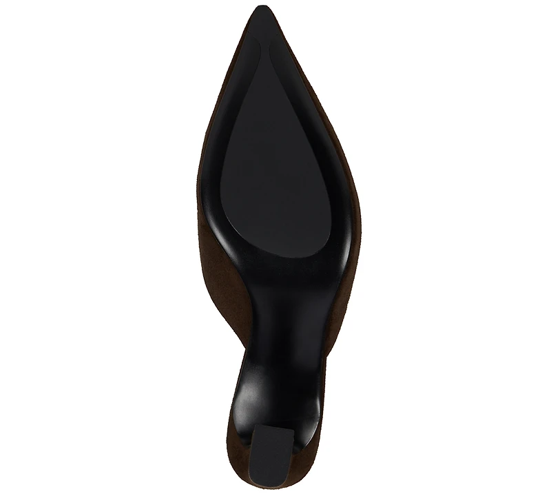 Jeffrey Campbell Unamused Block-Heel Pointed-Toe Mules