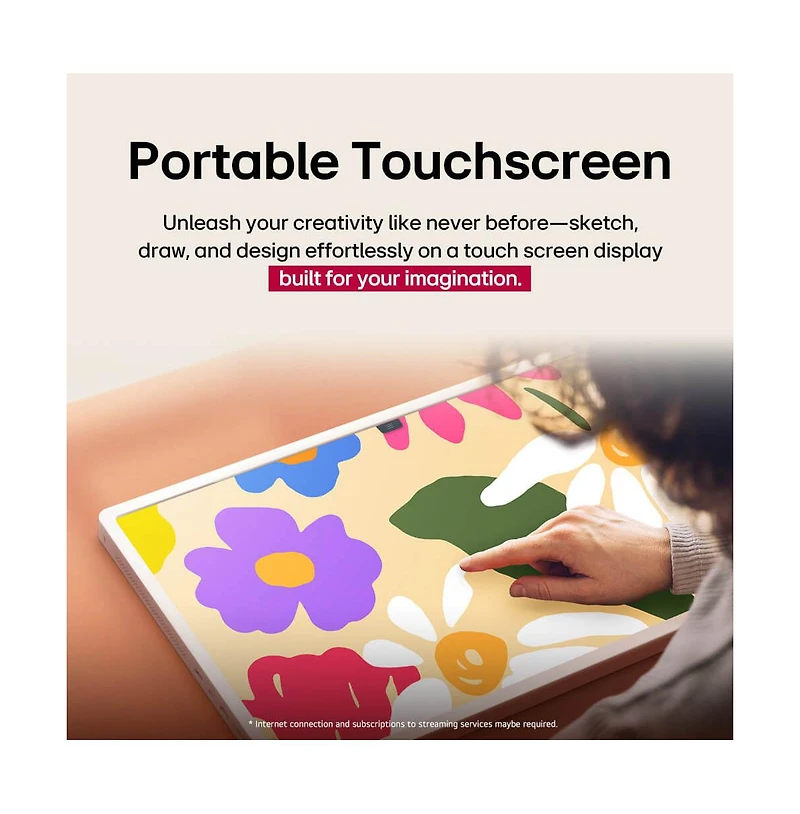 Lg 27" StandbyME 2 Qhd Smart Tv Portable Display with Adjustable Stand and Wi-Fi Streaming – 27LX6T