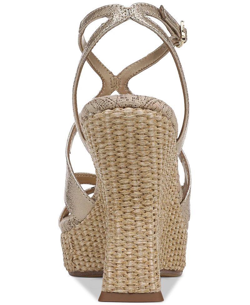 Circus Ny by Sam Edelman Women's Trina Woven Platform Wedge Sandals