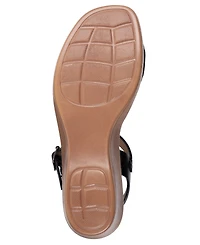 Gc Shoes Women's Nava Hardware Round Toe Wedge Sandals