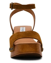 Steve Madden Women's Karsin Wooden Platform Sandals