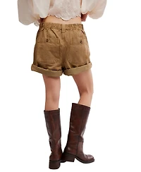 Free People Women's Sakura Rolled Leg Cargo Shorts