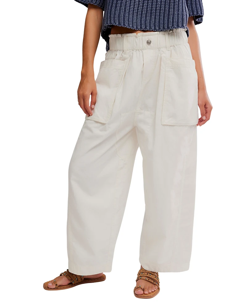 Free People Women's Costa Straight Cropped Pants