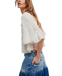 Free People Women's Michelle Short-Sleeve Blouse
