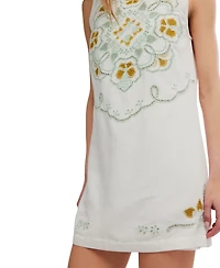 Free People Women's Electric Garden Boat Neck Mini Dress