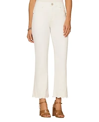 Democracy Petite High Rise Cropped Itty Bitty Flare Jeans