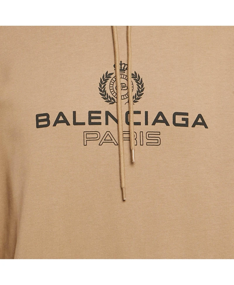 Pre-Owned Balenciaga Men's Brown Cotton Oversized Hoodie