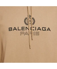 Pre-Owned Balenciaga Men's Brown Cotton Oversized Hoodie