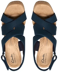 Clarks Women's Nerisa Grace Round Toe Wedge Sandals