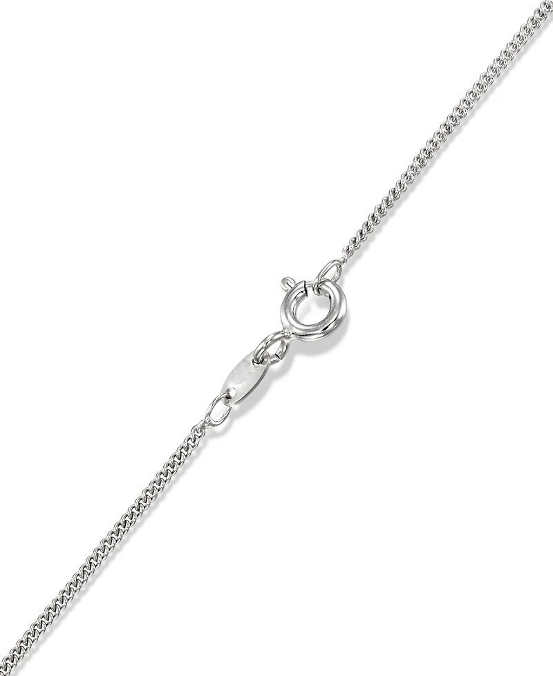 Macy's Marcasite (0.14 ct. t.w.) and Onyx (10 ct. t.w.) Pendant Necklace in Sterling Silver