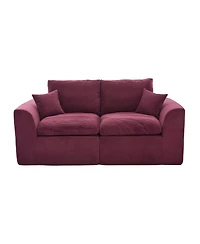 Streamdale Furniture Modular Sectional Sofa Cloud Couch, Comfy Modern 2 Seater with Removable Cushion Covers