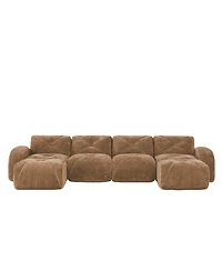 Streamdale Furniture U-shaped Boneless Sofa, Tufted, High Density Sponge, Anti-Slip