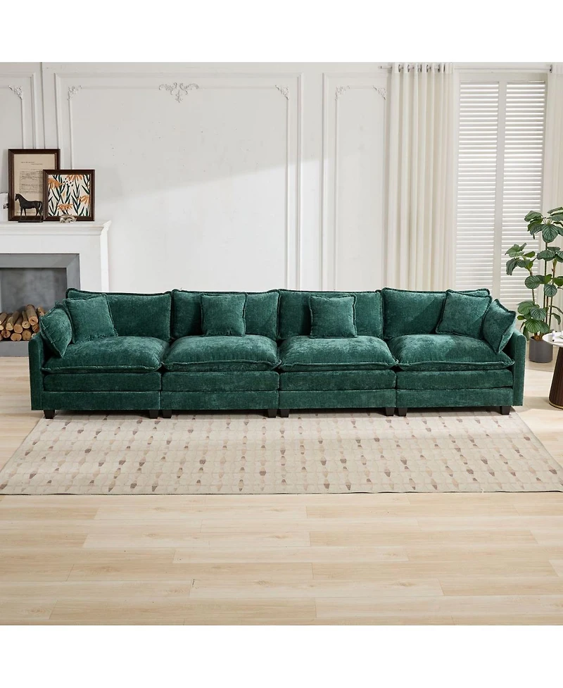 Streamdale Cloud Couch: Skin-friendly Chenille, Cloud-like Comfort, Modular Design